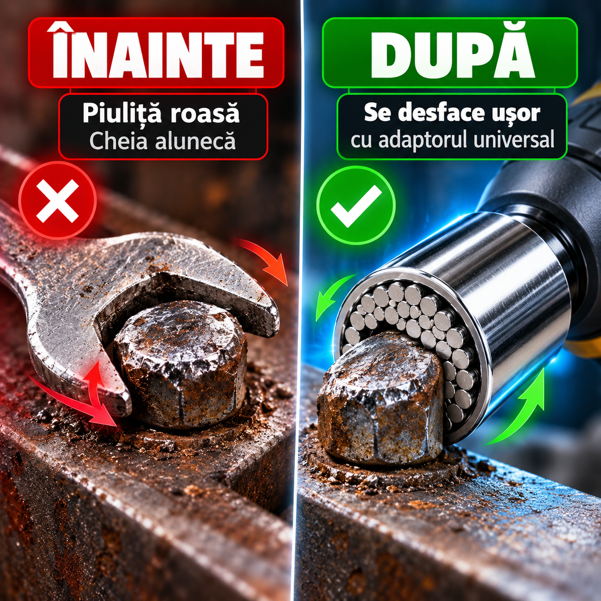 Cap Universal pentru Bormașină și Cheie cu Clichet 7-19 mm