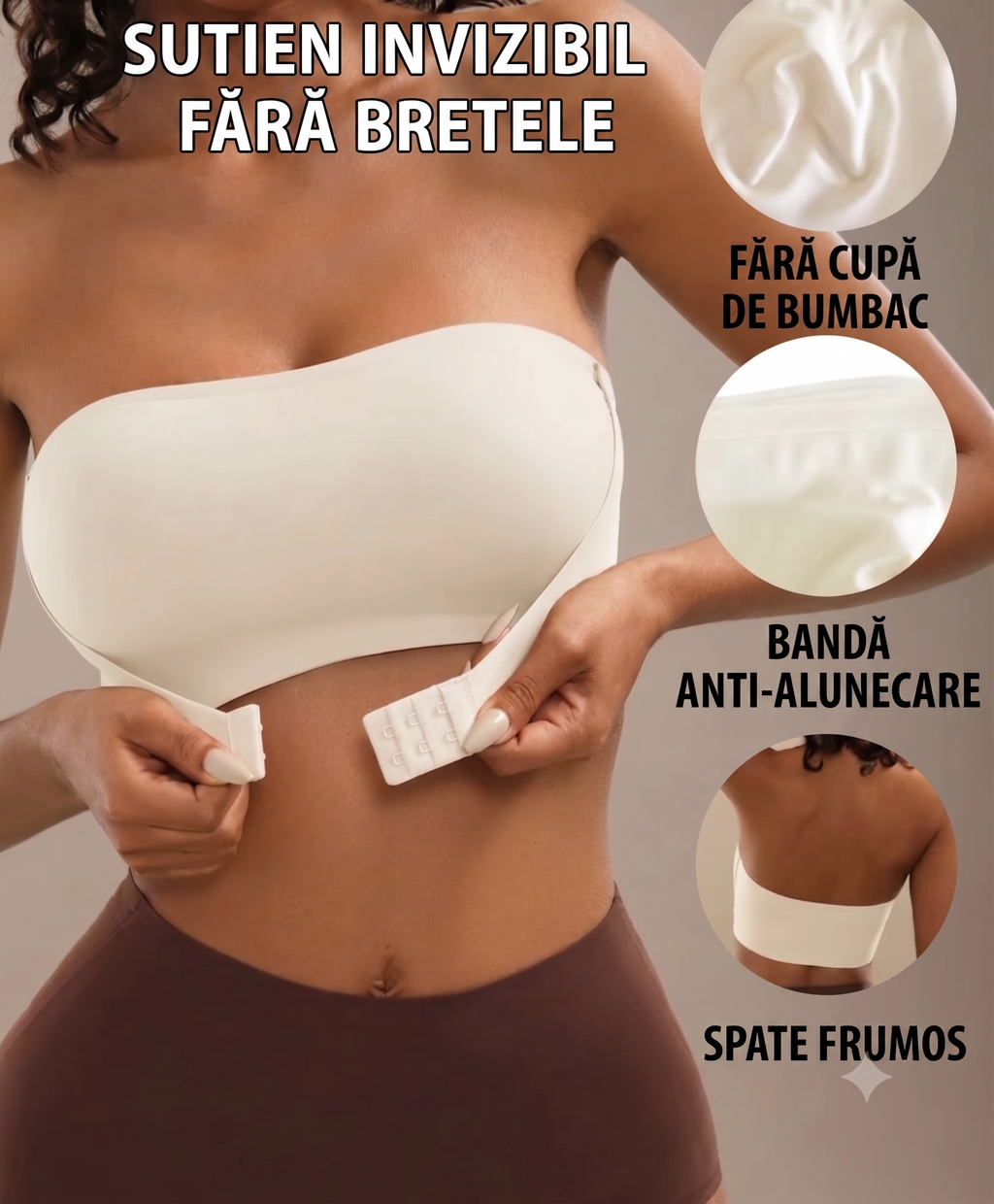 Sutien Invizibil LiftUp cu Efect de Ridicare