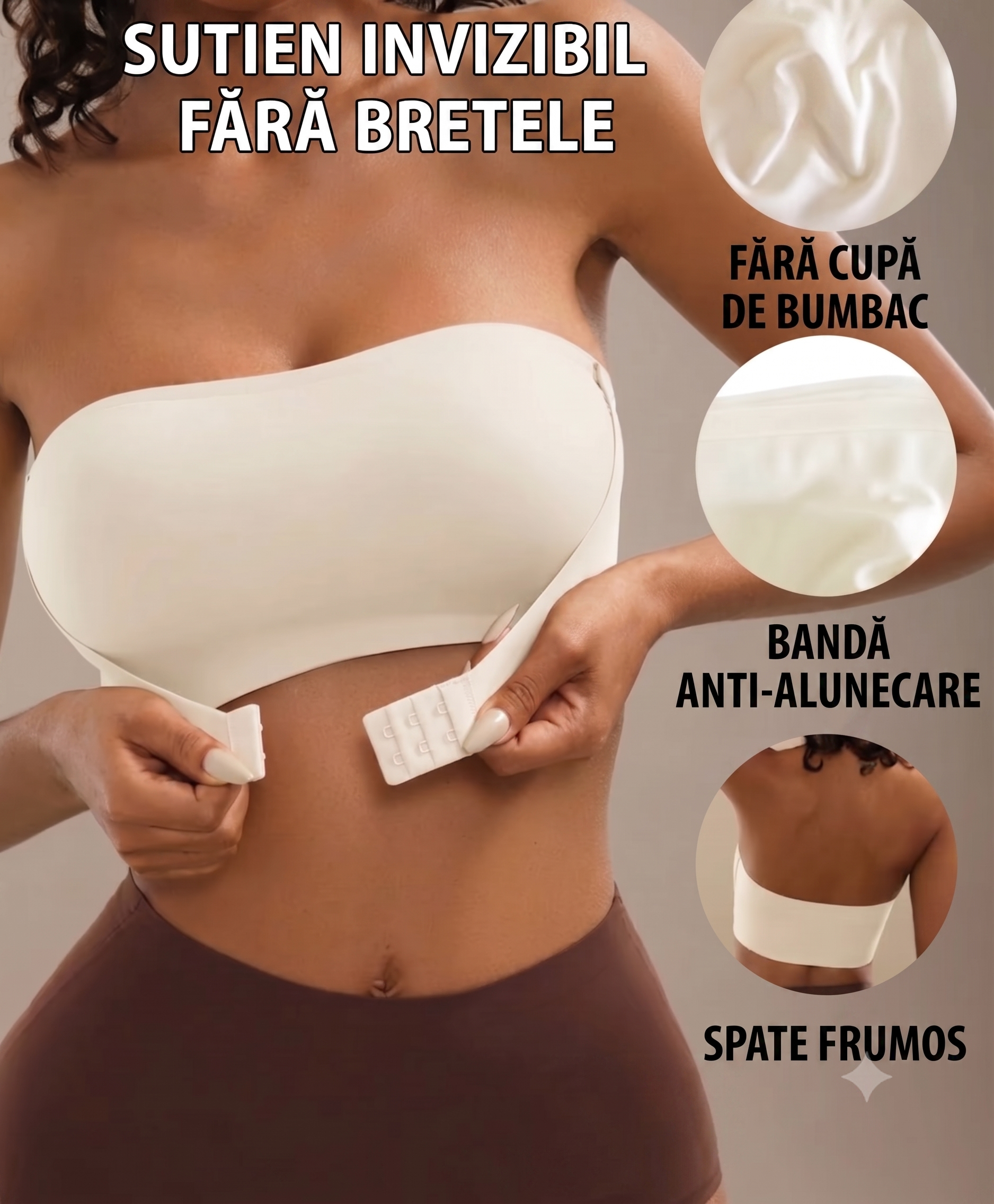 Sutien Invizibil LiftUp cu Efect de Ridicare