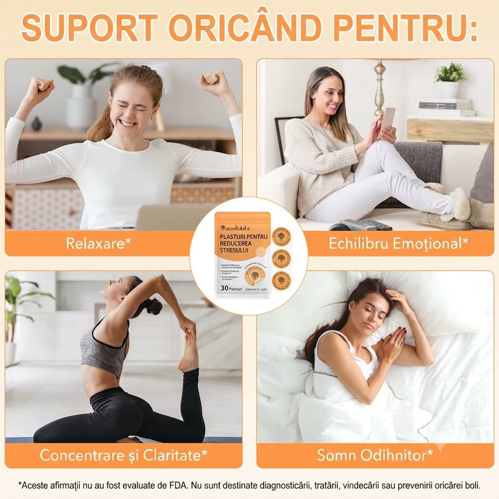 Plasturi ANTI STRES Premium 1 Plic ( 30 plasturi )