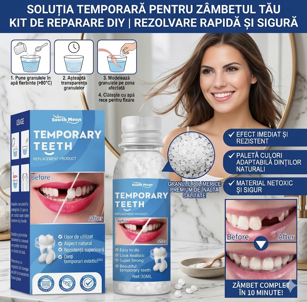 Kit de reparare a dinților cu aspect natural